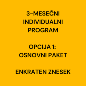 3-mesečni individualni program-osnovni paket